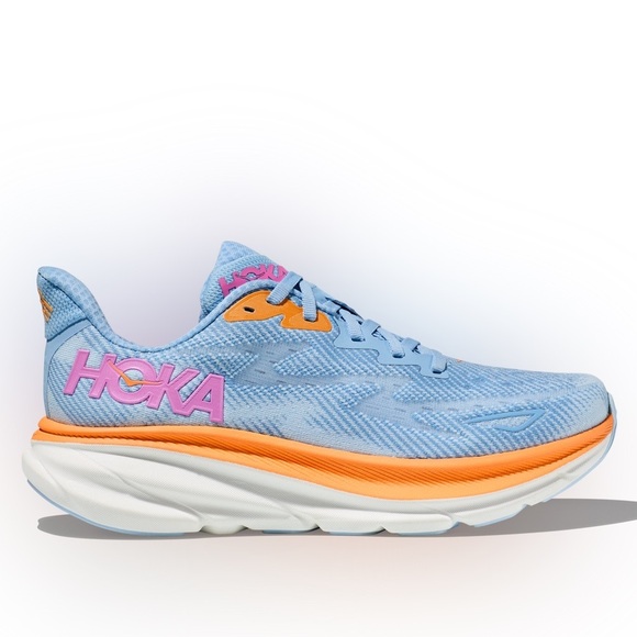 Hoka One One Shoes - Hoka One One Clifton 9 “Airy Blue” Running Shoes Women's Size 11 Wide